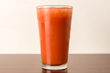 Guava juice in a glass