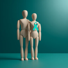 Support and Awareness – Teal Ribbon Concept