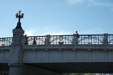 元安橋　広島　平和記念公園　街灯　欄干　橋　平和　