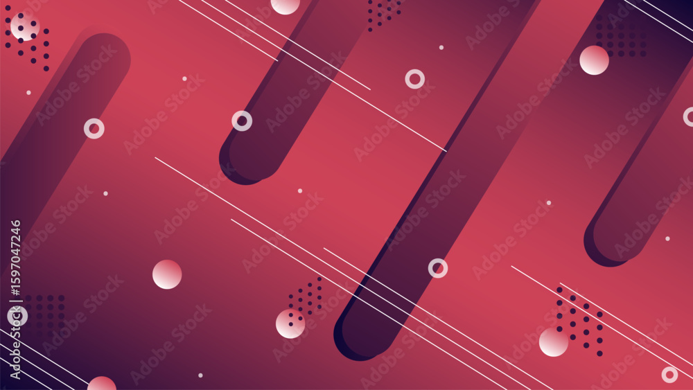 Aufkleber futuristic abstract gradient backgrounds with geometric and minimalist elements
