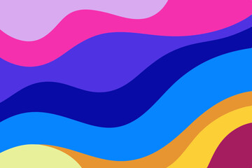 Fototapeta premium colorful wave background