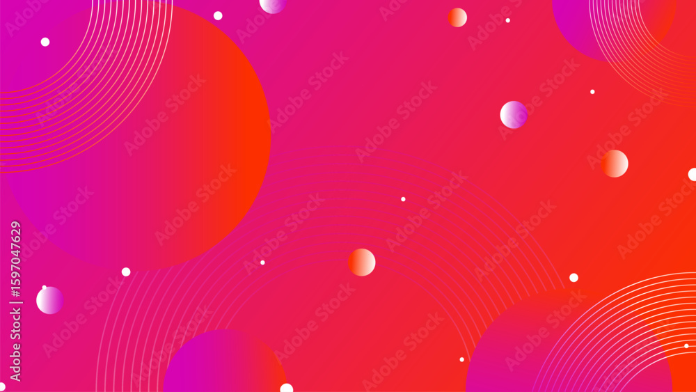 Poster futuristic abstract gradient backgrounds with geometric and minimalist elements