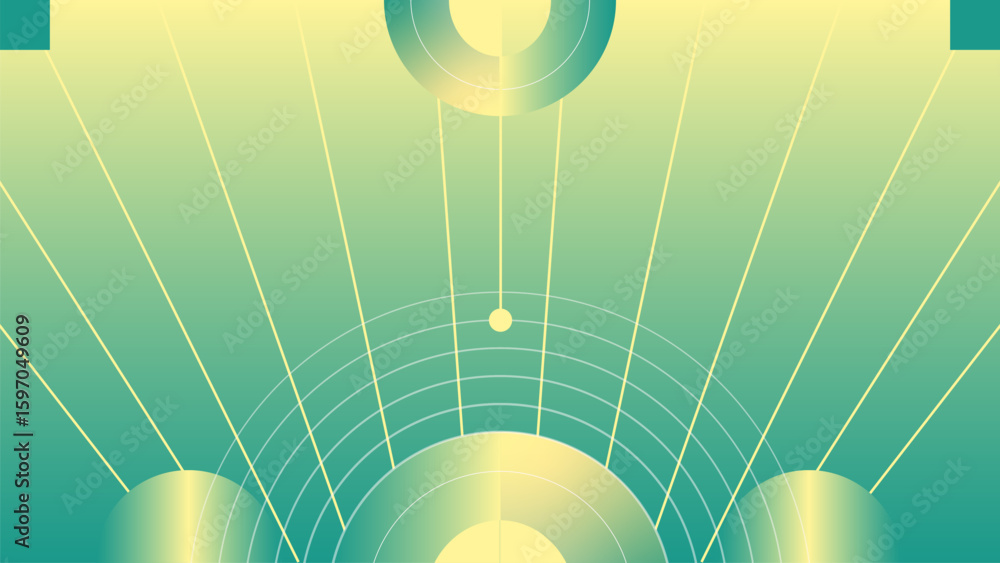 Aufkleber futuristic abstract gradient backgrounds with geometric and minimalist elements