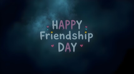Happy friendship Day text