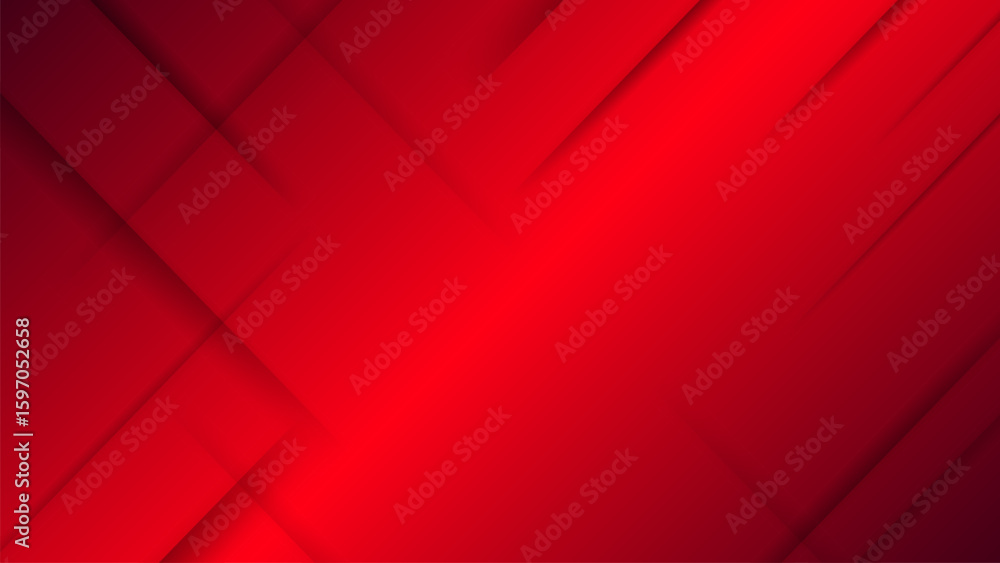 Poster gradient red shape abstract geometric background with line and shadow