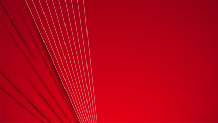 gradient red shape abstract geometric background with line and shadow