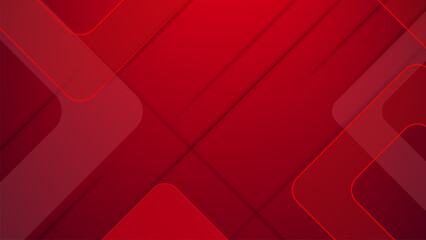 gradient red shape abstract geometric background with line and shadow
