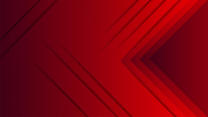 gradient red shape abstract geometric background with line and shadow