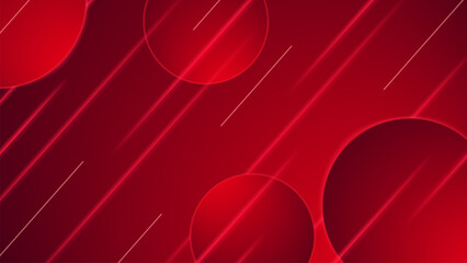 gradient red shape abstract geometric background with line and shadow