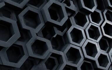 Abstract Geometric Design with Hexagons A Modern Structural Pattern for Creative Backgrounds