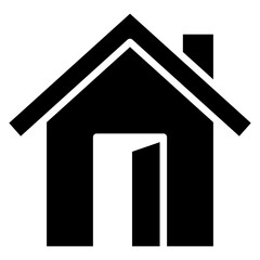 open house glyph icon