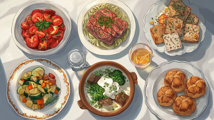 Fototapeta premium Nutritious Meals