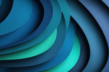 Abstract Blue Swirls A Layered Paper Design Background with Subtle Color Variations