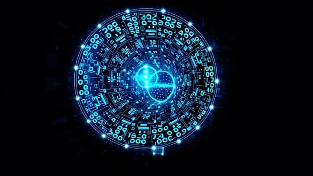 Glowing neon megaphone against a black background advertising and promotion concept