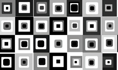 Abstract Pattern with Concentric Squares A Modern Graphic Design with Geometric and Optical Illusion