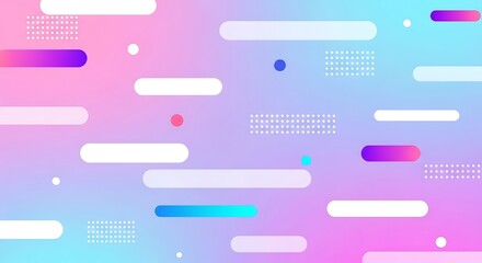 Obraz premium Abstract background with rounded shapes and gradient colors