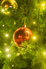 toys on the Christmas tree