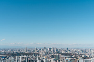 東京の首都圏の高層ビル群,街並み,都会
