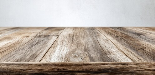 Rustic wooden tabletop against a muted background