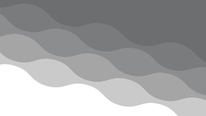 Grey Layered Gradient Wave Background for Modern, Elegant, and Minimalist Abstract Design Projects
