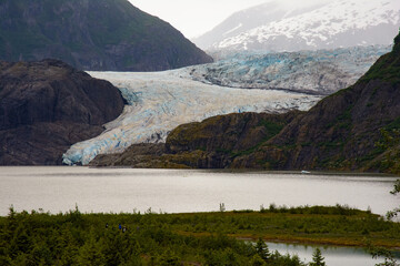 Mendenhall glacier, Alaska, in June