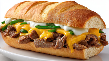 hamburger on a white background