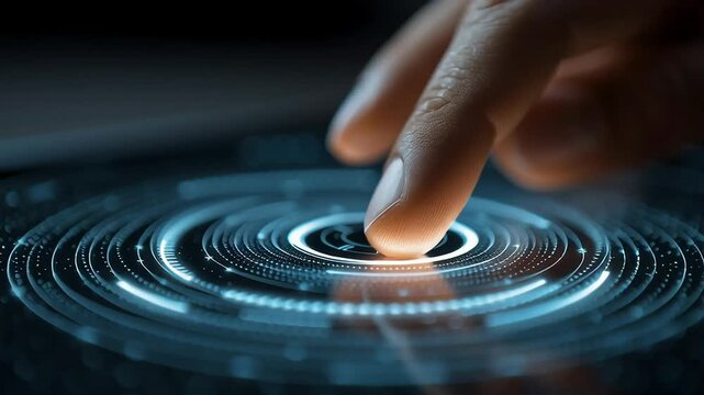 Digital Interaction with Touch Screen Technology and User Experience with ai generated