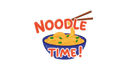 Noodle time sticker