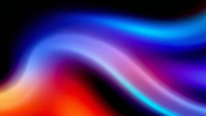 Fototapeta premium Vibrant abstract swirls of neon light and color