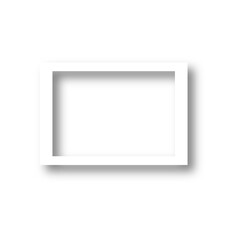 Realistic empty photo card frame film. Retro vintage photograph with transparent. Vintage card. Digital snapshot image. Template or mockup for design. Vector illustration