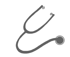 Realistic stethoscope illustration.
Cut out with precision for easy placement.
Ideal for healthcare and doctor visuals.