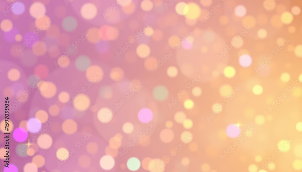 Poster abstract blurred bokeh effect background with soft colors and vibrant glowing lights