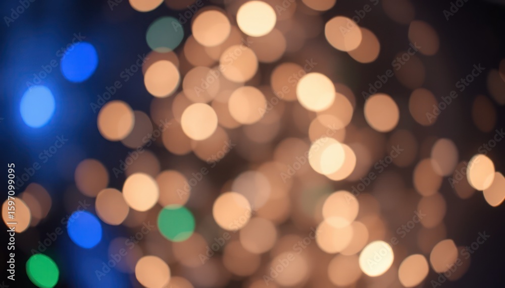 Poster abstract bokeh background of lights with soft focus and blurred circles effect