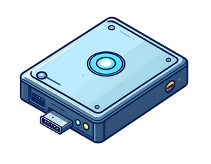 Futuristic Device Illustration