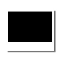 Realistic polaroid photo template. Empty photo card frame mock up with shadow. Vintage card. Vector illustration on transparent background. Digital snapshot image