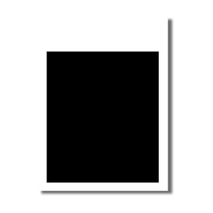 Realistic polaroid photo template. Empty photo card frame mock up with shadow. Vintage card. Vector illustration on transparent background. Digital snapshot image
