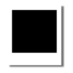 Realistic polaroid photo template. Empty photo card frame mock up with shadow. Vintage card. Vector illustration on transparent background. Digital snapshot image