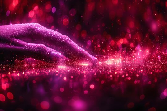 Businessman engaging with cyber data exploring cutting edge solutions and digital transformation