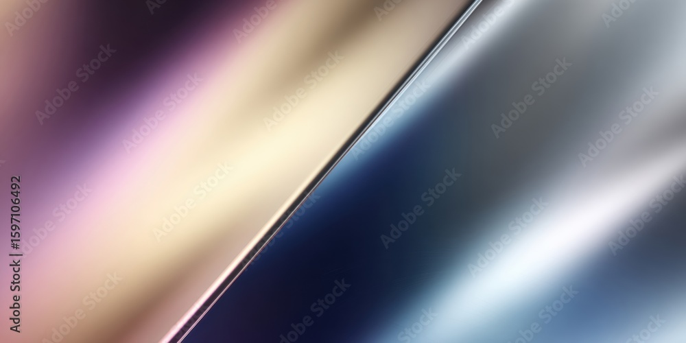Poster abstract gradient with soft hues of purple, blue, and beige creating a smooth, flowing visual effect