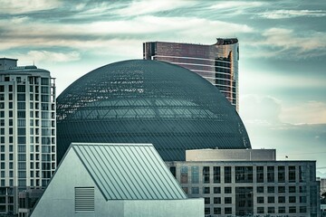 Modern Architectural Marvel with Unique Dome Structure The Sphere Downtown Las Vegas, on the Strip