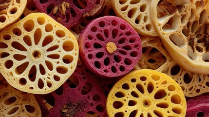 Dried Lotus Root Slices: A Colorful and Textured Culinary Delight