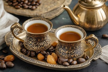 a tradtional arabic coffee