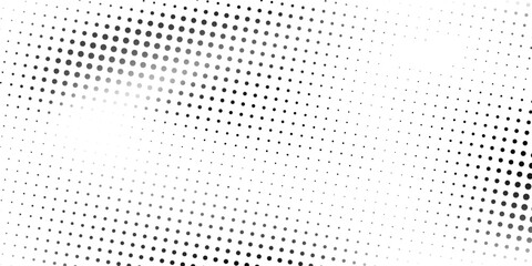 Grunge dots halftone gradient background. Faded grit noise texture wave. White and black sand wallpape