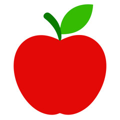 Red Apple Vector Illustration for Healthy Food and Fruit Design Projects