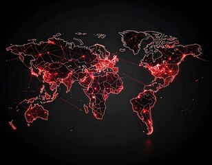 Digital map infected with malware spreading globally