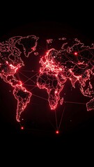 Digital map infected with malware spreading globally