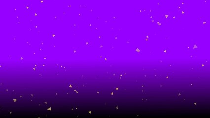 Abstract Purple Background with Scattered Gold Triangles Gradient Texture Design Element image