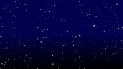 Dark Blue Winter Night Sky Background with Falling White Snowflakes Holiday Season Design Element image