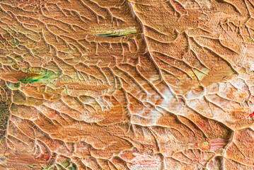 Abstract Brown and Orange Acrylic Color Textured Background
