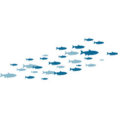 School of Fish Illustration